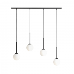 1087L1 - LAMPA WISZĄCA BOSSO 4 BLACK - ALDEX