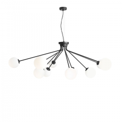 1082M1 - LAMPA WISZĄCA HOLM 10 BLACK - ALDEX