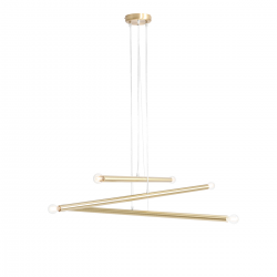 1072K40 - LAMPA WISZĄCA TUBO 6 BRASS - ALDEX