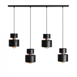 1029L1 - LAMPA WISZĄCA KADM 4 BLACK - ALDEX