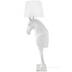 JB001L.WHITE - Lampa podłogowa KOŃ HORSE STAND M biała -...