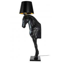 JB001L - Lampa podłogowa KOŃ HORSE STAND M czarna -...