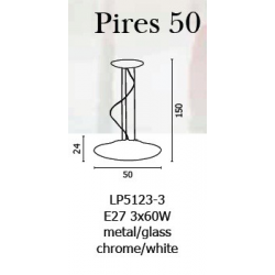 PIRES 50 LAMPA WISZĄCA AZZARDO LP5123-3