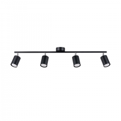 SL.1168 - Plafon LEMMI 4L czarny - SOLLUX