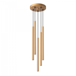 SL.1174 - Lampa wisząca PASTELO 5P złota - SOLLUX