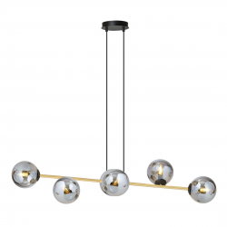 1237/6 - Lampa wisząca GRAVITY 6 BL GRAFIT - EMIBIG