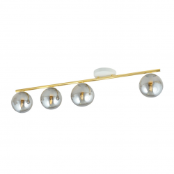 1251/4 - Lampa sufitowa  MONZA 4 WH GRAFIT - EMIBIG