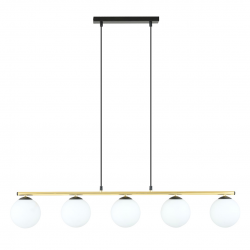 1254/5 - Lampa wisząca ALLORA 5 BL OPAL - EMIBIG