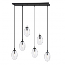1265/6 - Lampa wisząca ASTRAL 6 BL TRANSPARENT - EMIBIG