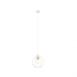 1223/1 - Lampa wisząca GINO 1 WHITE/GOLD - EMIBIG