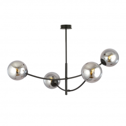 1100/4 - Lampa sufitowa  HUNTER 4 BLACK/GRAFIT - EMIBIG