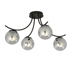 1110/4 - Lampa sufitowa  BOSTON 4 BLACK/GRAFIT - EMIBIG