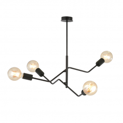 1126/4 - Lampa sufitowa  FRIX 4 BLACK - EMIBIG