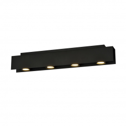 1141/4 - Lampa sufitowa  KENNO 4 BLACK - EMIBIG
