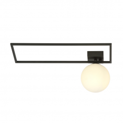 1130/1A - Lampa sufitowa  IMAGO 1A BLACK/OPAL - EMIBIG