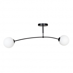 670/2 - Lampa sufitowa  PREGOS 2 BLACK - EMIBIG