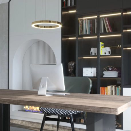 Żyrandol Aurum S 1xLED Złoty PL0116-50 YASKR