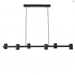 Lampa Wisząca Noe Long 6xGU10 Czarna PL0111-BK YASKR