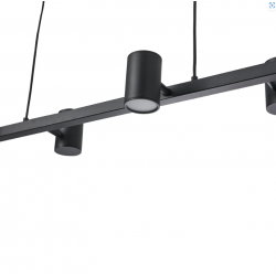 Lampa Wisząca Noe Long 6xGU10 Czarna PL0111-BK YASKR