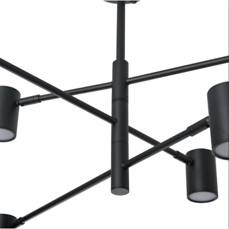 Lampa Sufitowa Noe 6xGU10 Czarna PLC0102-BK YASKR