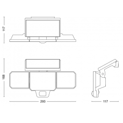 8720169269156 Nysil Security 8.7W 50K BL 06 LAMPA ZEWNĘTRZNA OGRODOWA SOLARNA  PHILIPS