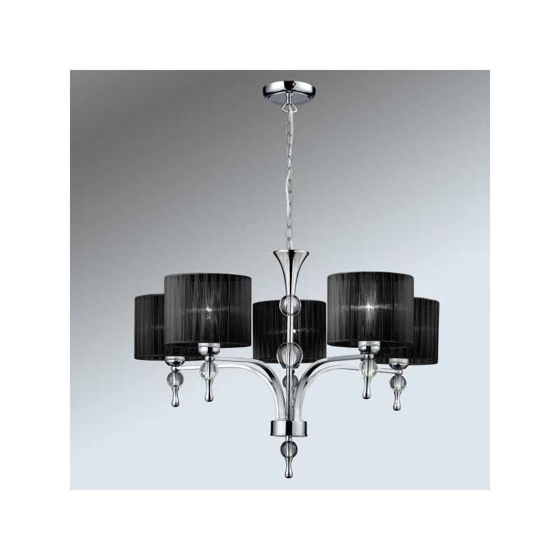 IMPRESS 5 LAMPA WISZĄCA AZZARDO 1976-5P BK