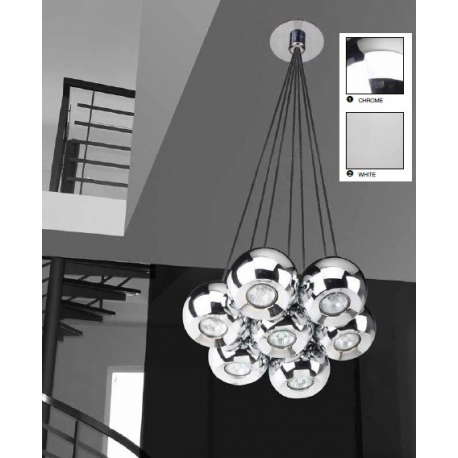 GULIA 7 LAMPA WISZĄCA AZZARDO FH5957-BJ-120 CHROM AZ0877