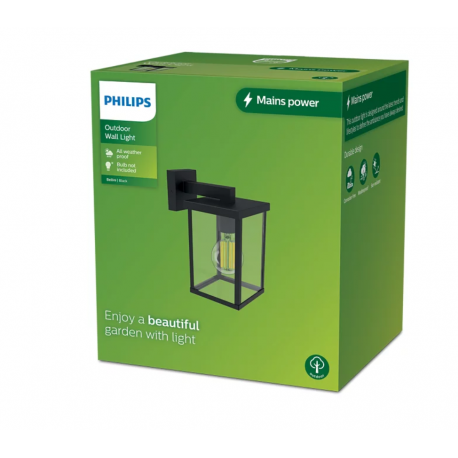 8720169266377 KINKIET OGRODOWY Oprawy zewnętrzne Kinkiet Bellini 25 W E27 PHILIPS