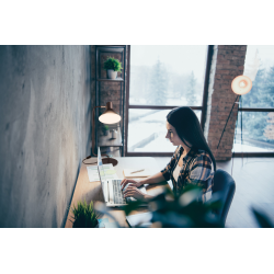 34475 Lampa stołowa BIURKOWA LOFT CZARNA NEDIA E14 B KANLUX