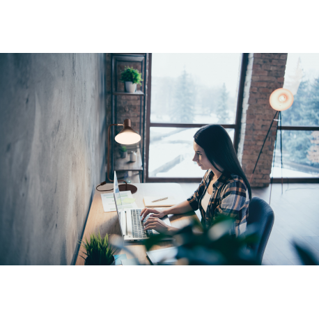 34475 Lampa stołowa BIURKOWA LOFT CZARNA NEDIA E14 B KANLUX