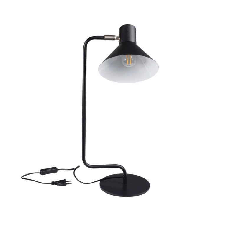 34475 Lampa stołowa BIURKOWA LOFT CZARNA NEDIA E14 B KANLUX
