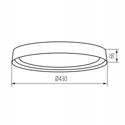 37318 Plafoniera LED NIFU LED17,8W NW W/W KANLUX