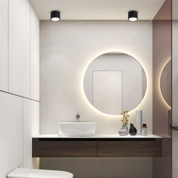 LP-6331/1SM IP65 BK Oprawa natynkowa Kendal czarna IP65 GX53 Light Prestige