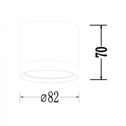 LP-6331/1SM L WH Oprawa natynkowa Kendal L biała GX53 Light Prestige