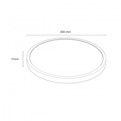 LP-2505/1C-30 WH Plafon California 30 cm biały LED CCT Light Prestige