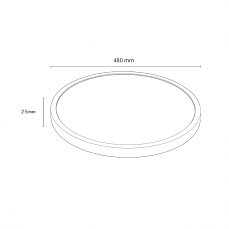LP-2505/1C-48 WH Plafon California 48 cm biały LED CCT Light Prestige