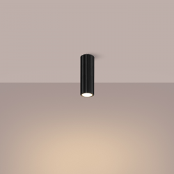 SL.1569 Plafon KARBON 20 czarny  SOLLUX LAMPA NATYNKOWA