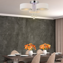 LP-991/3C WH Plafon Gambela biały 3xE27 LED LIGHT PRESTIGE