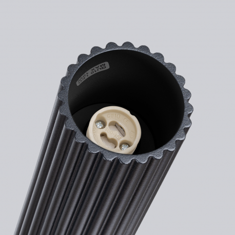 SL.1572 Plafon KARBON 60 czarny SOLLUX LAMPA NATYNKOWA