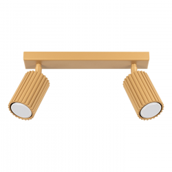 SL.1561 Plafon KARBON 2 złoty LAMPA REFLEKTORY SPOTY SOLLUX