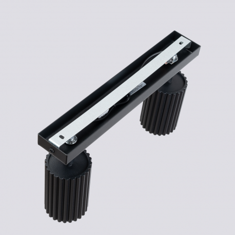 SL.1580 Plafon KARBON 2 czarny LAMPA REFLEKTORY SPOTY SOLLUX