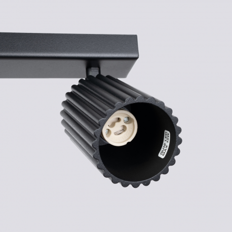 SL.1580 Plafon KARBON 2 czarny LAMPA REFLEKTORY SPOTY SOLLUX