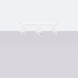 SL.1543 Plafon KARBON 3L biały LAMPA REFLEKTORY SPOTY SOLLUX