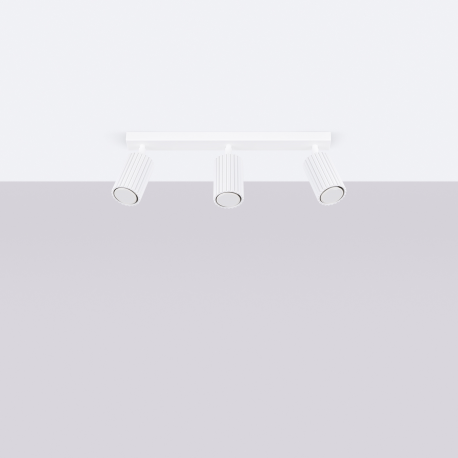 SL.1543 Plafon KARBON 3L biały LAMPA REFLEKTORY SPOTY SOLLUX