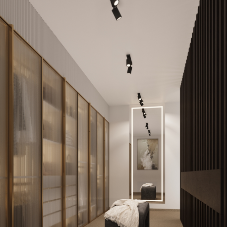 SL.1581 Plafon KARBON 3L czarny LAMPA REFLEKTORY SPOTY SOLLUX