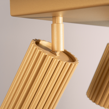 SL.1564 Plafon KARBON 4 złoty  LAMPA SUFITOWA SOLLUX