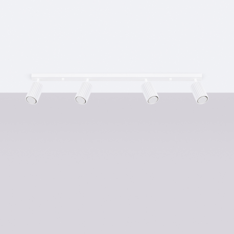 SL.1546 Plafon KARBON 4L biały REFLEKTORY SPOTY LAMPA SOLLUX