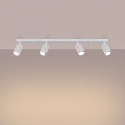 SL.1546 Plafon KARBON 4L biały REFLEKTORY SPOTY LAMPA SOLLUX