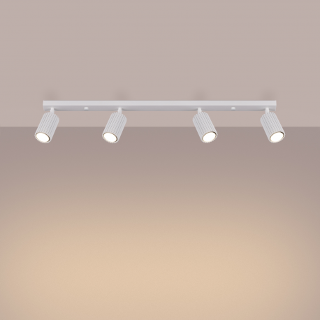 SL.1546 Plafon KARBON 4L biały REFLEKTORY SPOTY LAMPA SOLLUX