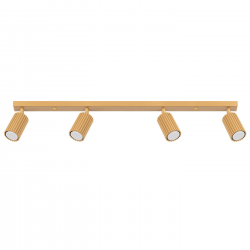 SL.1565 Plafon KARBON 4L złoty REFLEKTORY SPOTY LAMPA SOLLUX